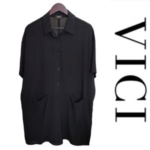 Vici Collared Shirt Dress